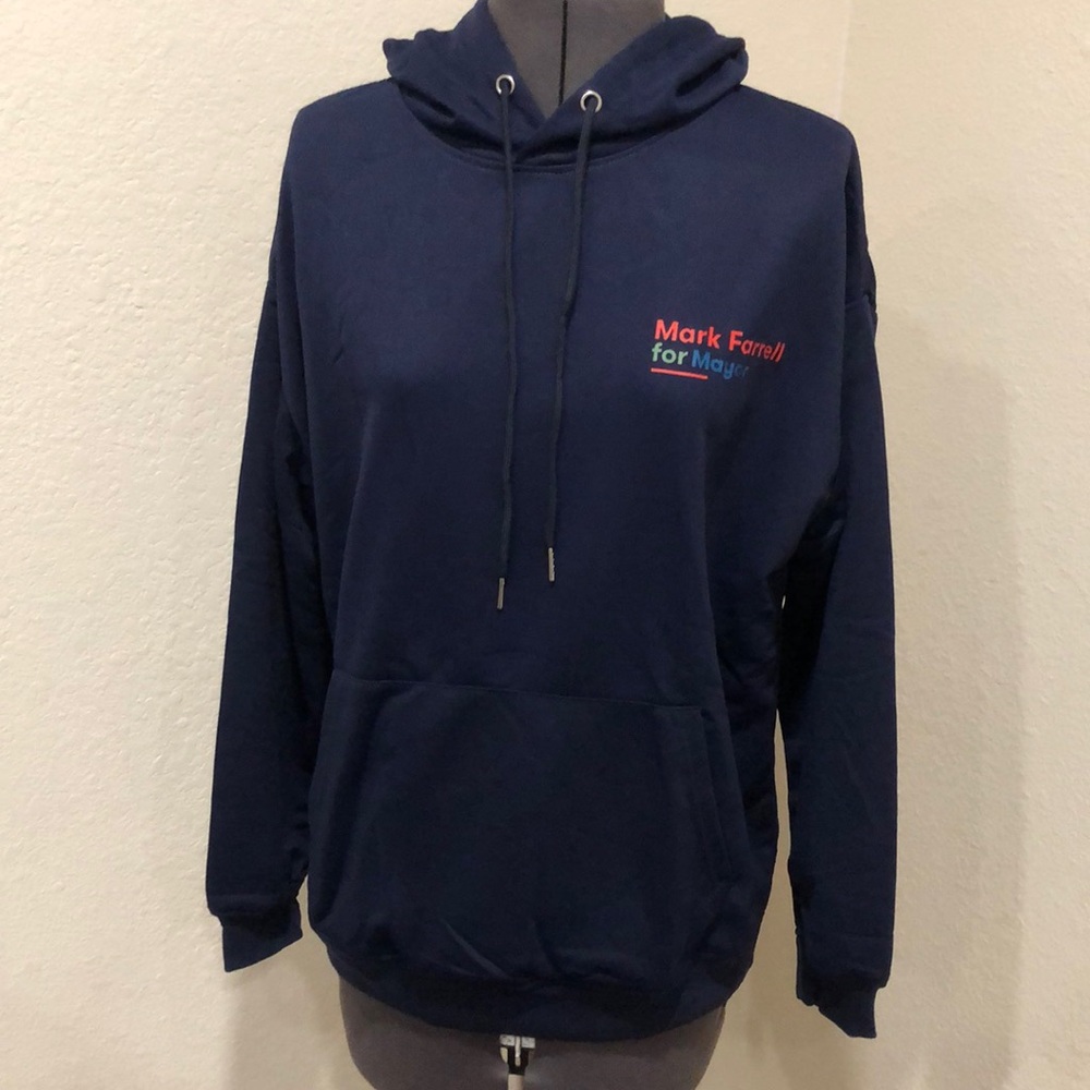NWOT Mark Farrell for Mayor Hooded Sweatshirt